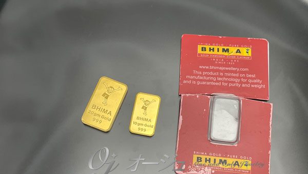 インドBHIMA社、金の９９９インゴットを買取